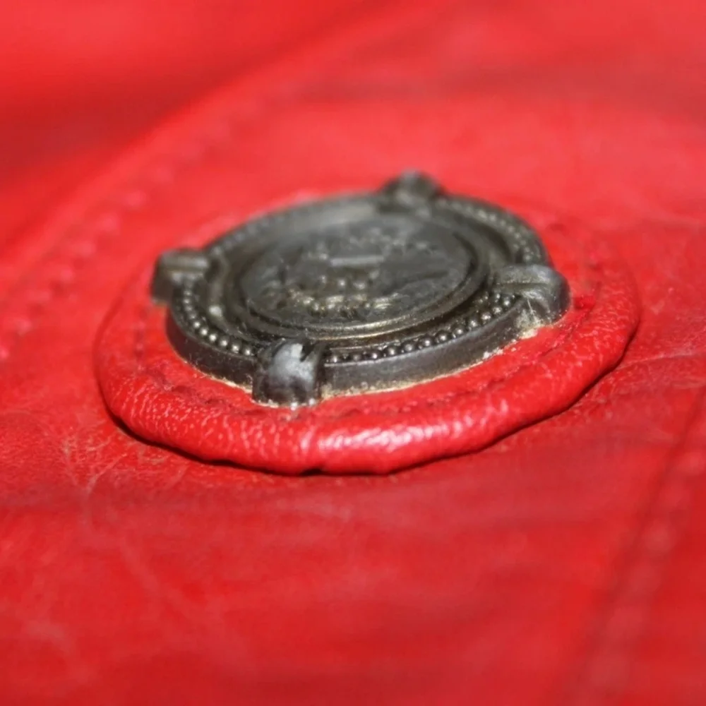 Vintage VR Classic Small Red Leather Crossbody Purse
